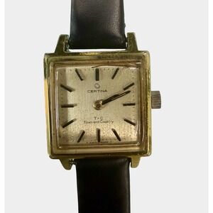 Vintage Certina Town & Country Swiss Watch | Needs Service | New Strap